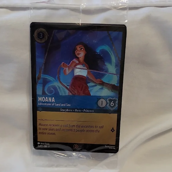 Tcg | Toys | Disney Lorcana Tcg Moana Card New In Bag | Poshmark